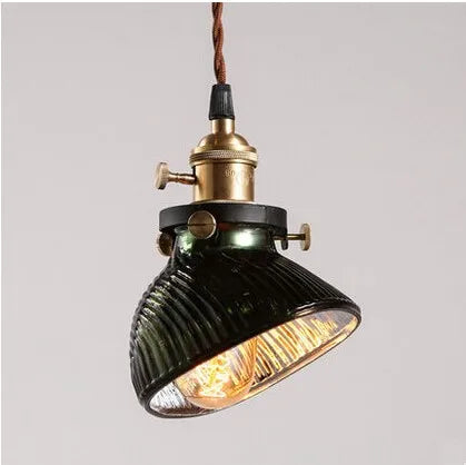 Afralia™ Vintage Glass Pendant Light in Loft Industrial Style Handlamp Suspensiom Luminaire