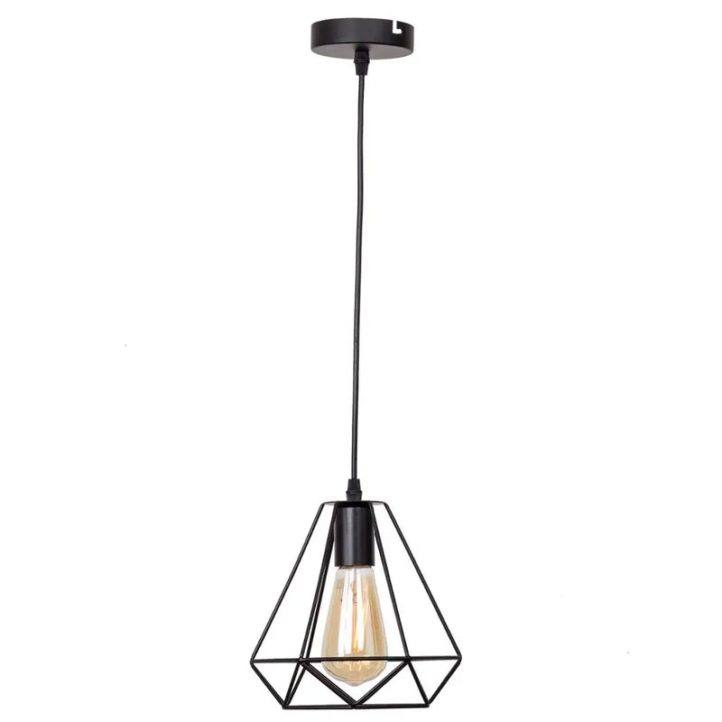 Afralia™ Black Iron Pendant Lights for Kitchen Living Room Bedroom Restaurant