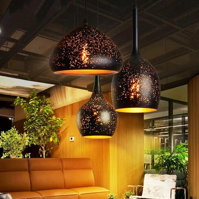 Afralia™ Retro Industrial Pendant Light for Café Bar Restaurant - Nordic Loft Design