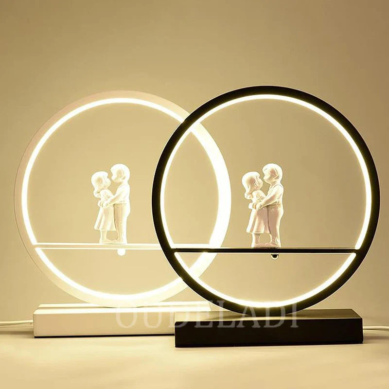 Afralia™ Angel Doll Bird Table Lamp: Romantic LED Lighting for Home Decor