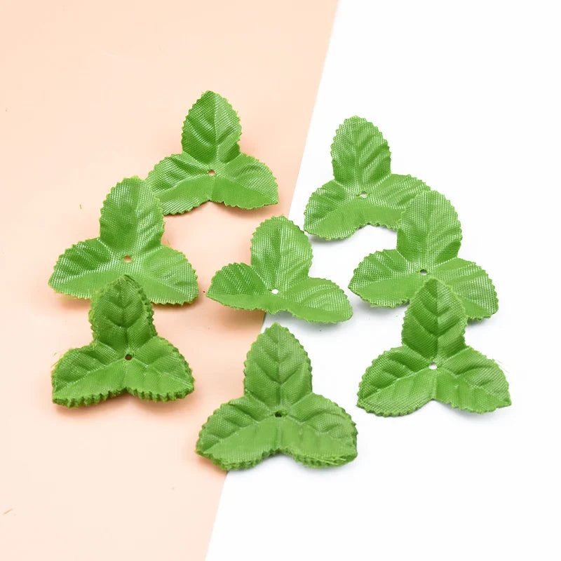 Silk Rose Leaves for Wreaths & Home Decor by Afralia™ - 200pcs Artificial Plants