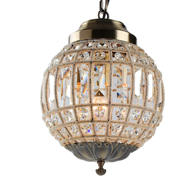 Afralia™ Crystal Empire Ball Chandelier for Living Room Bedroom Hotel