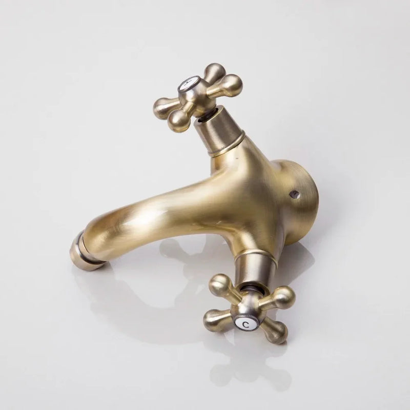 Afralia™ Solid Brass Bidet Faucet - Polished Brass Finish Basin Mixer Tap