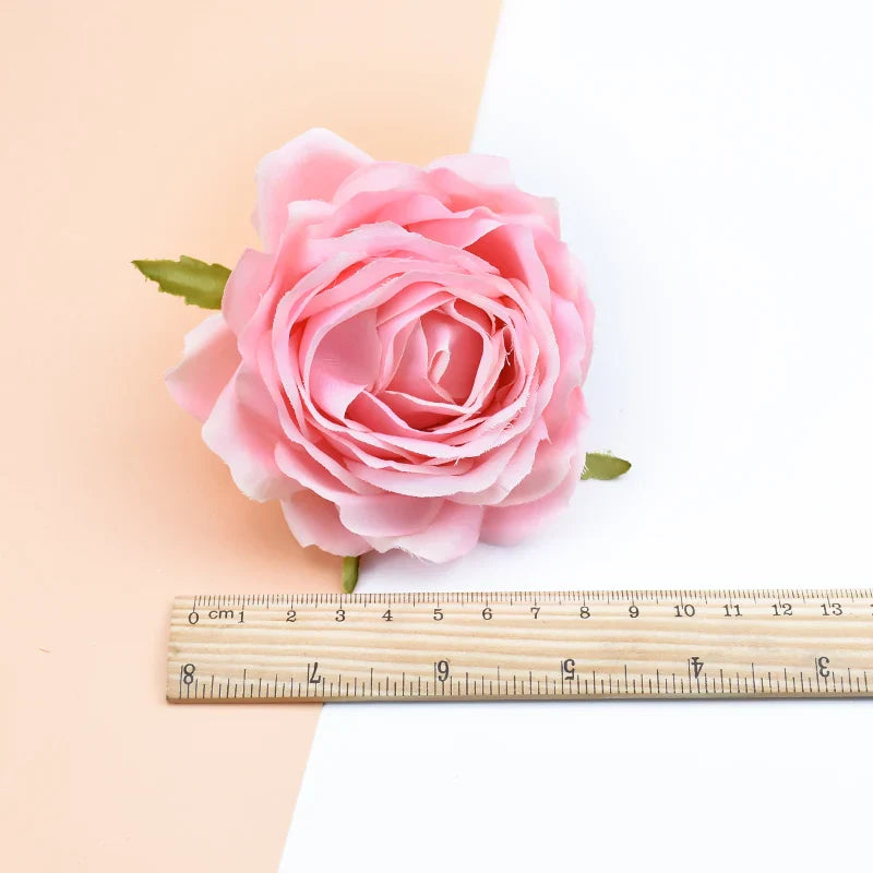 Afralia™ Rose Silk Flowers Wall Decor Artificial Flowers Home Wedding DIY Bouquet