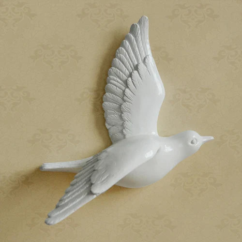 Afralia™ Resin Little Bird Wall Decoration 3D Home Decor Modern Crafts Background Wall