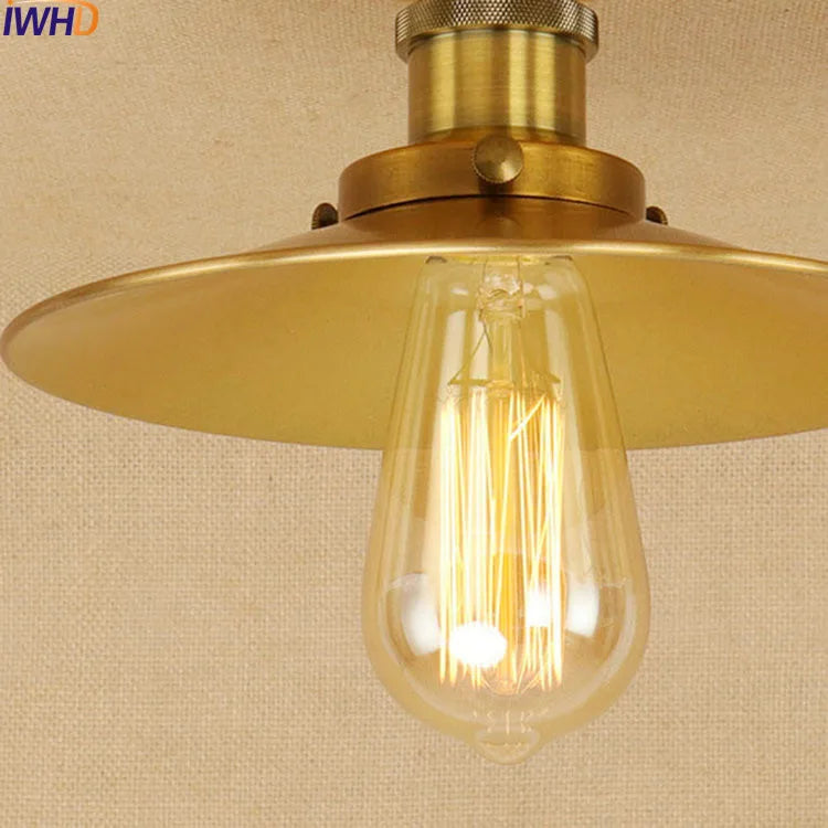 Afralia™ Copper Edison LED Ceiling Light: Vintage Industrial Loft Style Fixture