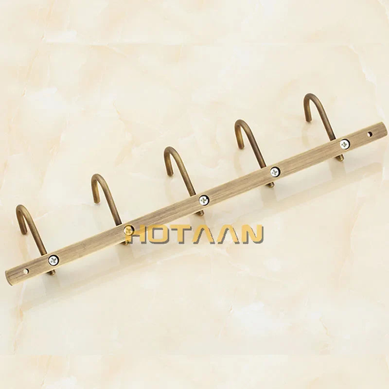 Afralia™ Antique Brass Robe Hook, Bathroom Hardware for Stylish Organization