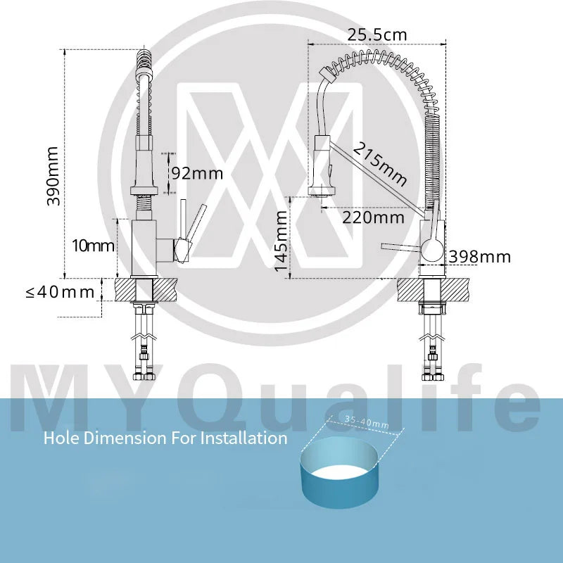 Afralia™ Stainless Steel Commercial Kitchen Faucet with Dual Function Spray Head