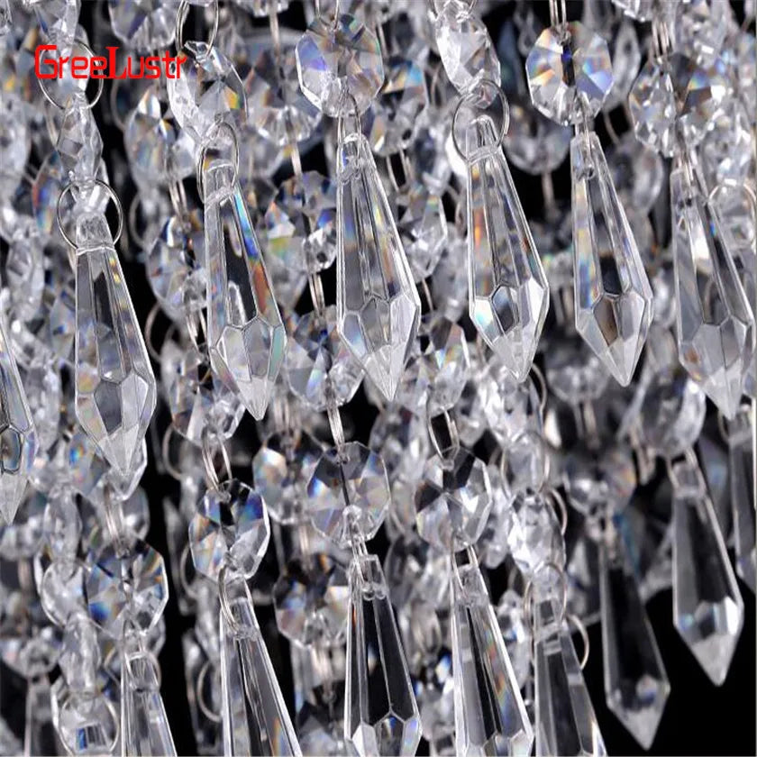 Afralia™ Crystal Chandelier Ceiling Lamp - Entrance Kitchen Chandeliers Fixtures Home Decor