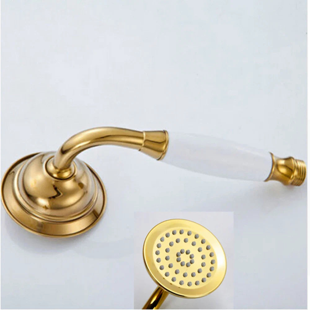 Afralia™ Brass Hand Shower Head Faucet Set - Wholesale & Retail Promotion
