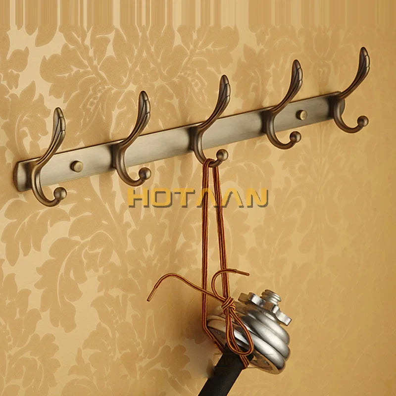 Afralia™ Antique Brass Robe Hook - Bathroom Accessories and Hardware