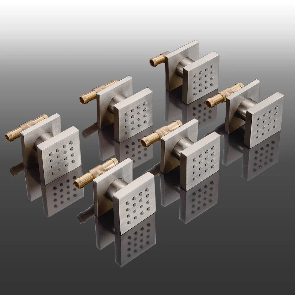 Afralia™ 6-Piece Body Shower Massage Jets for Bathroom SPA Experience