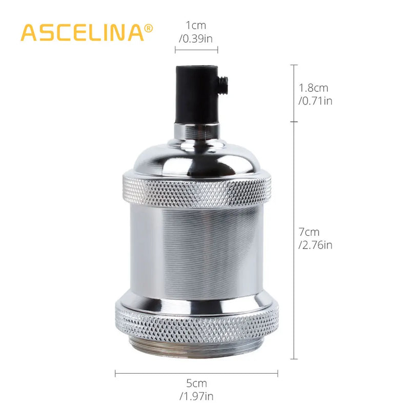 Afralia™ Retro Industrial Aluminum Pendant Light Fixture E27 Base Edison Lamp Socket