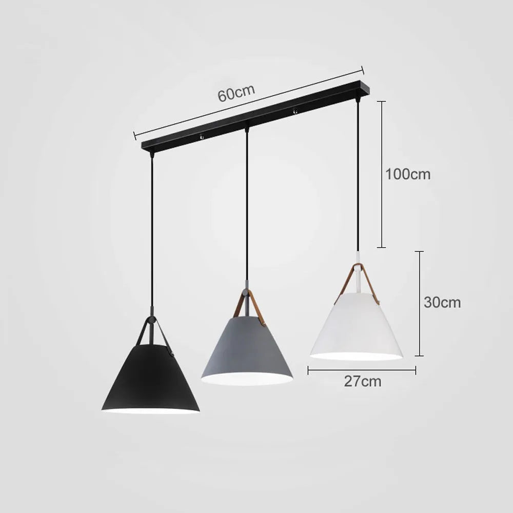 Afralia™ Nordic LED Pendant Lights for Home Dining Room, Single-Three Heads Lamps