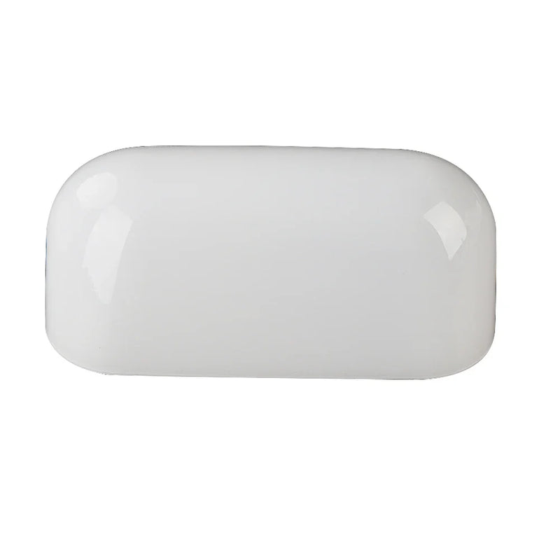 Afralia™ Glass Bankers Lamp Cover | Green/White Cased Replacement Shade L15cm x W9.5cm