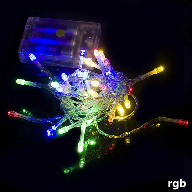 Afralia™ LED String Lights: Battery Operated & Waterproof for Holiday Parties & Weddings