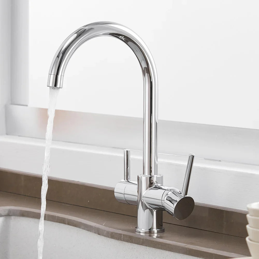 Afralia™ Drinking Water Filter Faucet Kitchen Sink Tap Mixer for Pure, Fresh Water