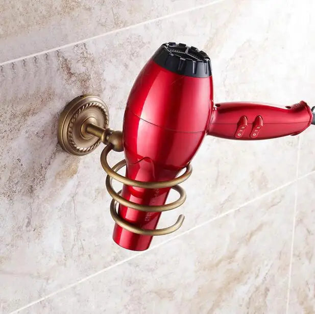 Afralia™ Copper Bathroom Accessories Set: Towel Rack, Bar, Cup Holder, Paper Holder, Cloth Hook