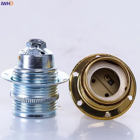 Afralia™ Vintage Retro E27 Lamp Holder Base UL CE Homekit