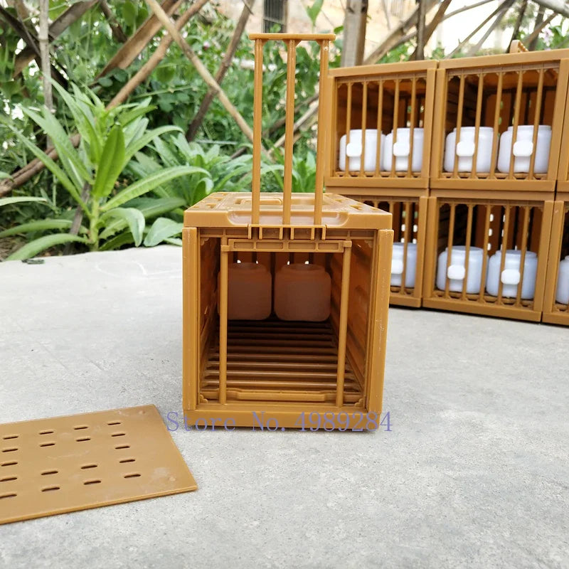 Afralia™ Plastic Birdcage Portable Budgie Parrot Cage Bird House Display Storage Cage