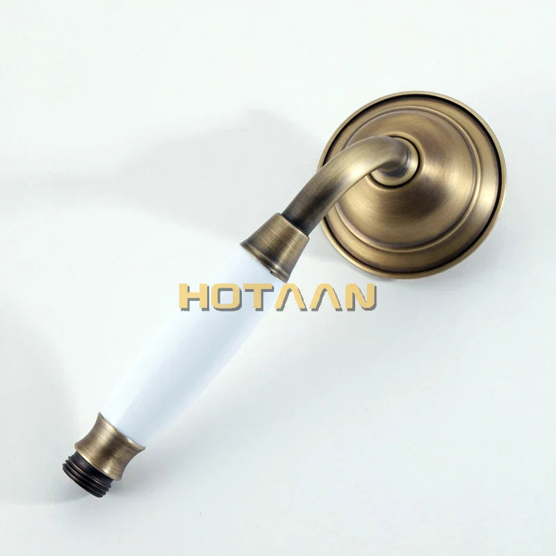 Afralia™ Solid Copper Antique Brass Handheld Shower Head - Luxury Bathroom Accessory