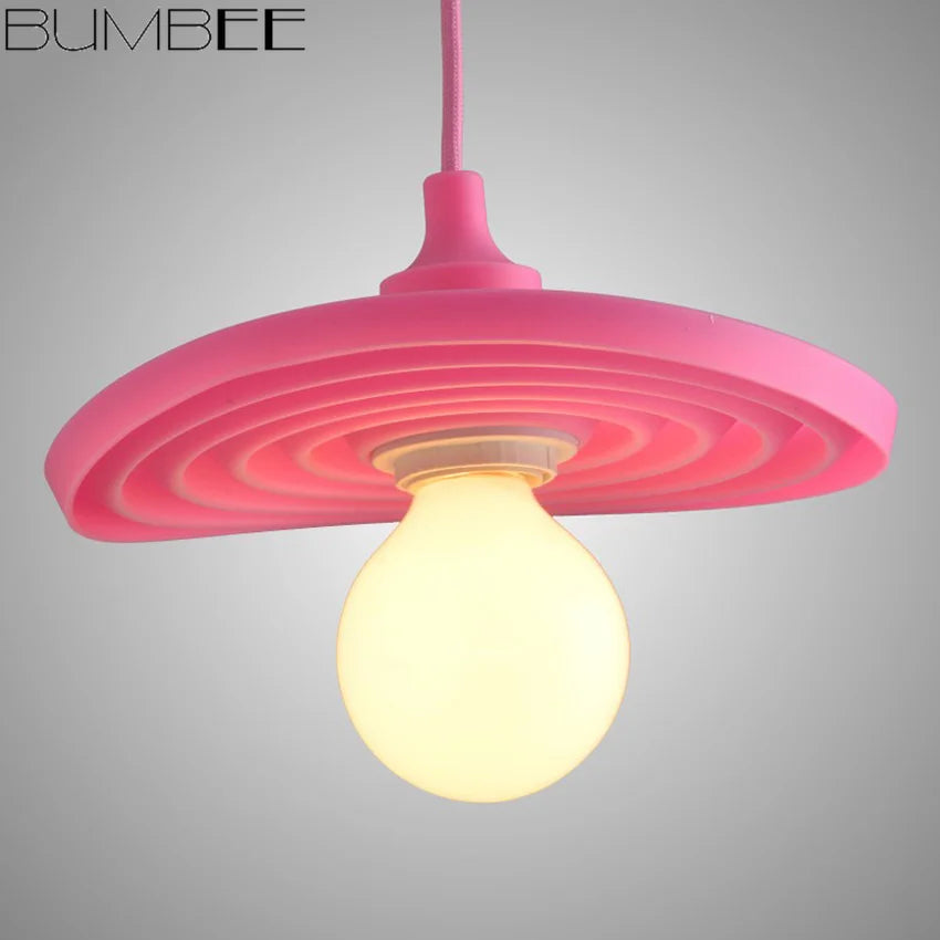 Afralia™ Colorful Silicone Pendant Light for Home Decor and Lighting in Living Room or Bedroom