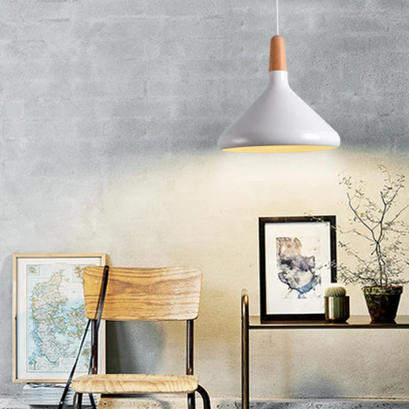 Afralia™ Vintage Industrial Wood Pendant Lights for Aisle, Retro Coffee Bar Lighting