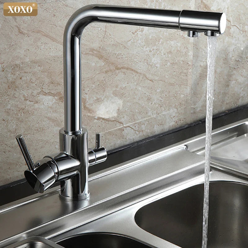 Afralia™ Black Kitchen Faucet Mixer Tap 360° Rotation Water Features