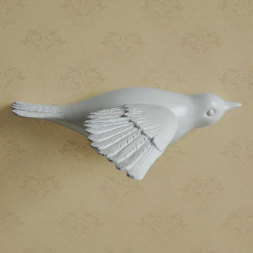 Afralia™ Resin Little Bird Wall Decoration 3D Home Decor Modern Crafts Background Wall
