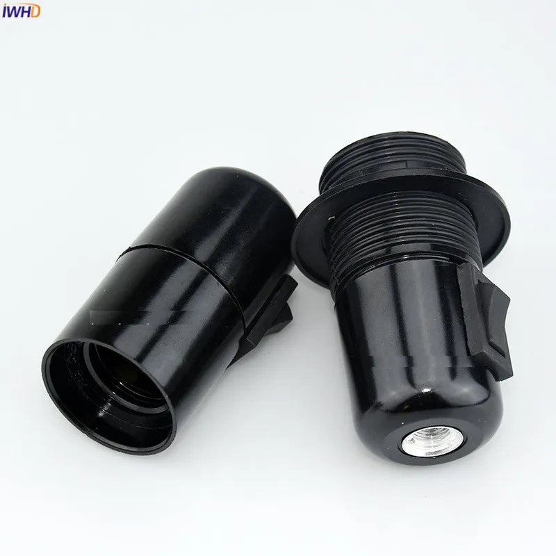 Afralia™ Plastic E27 Lamp Holder Heat Resistant Socket Bulb Light Fitting Switch