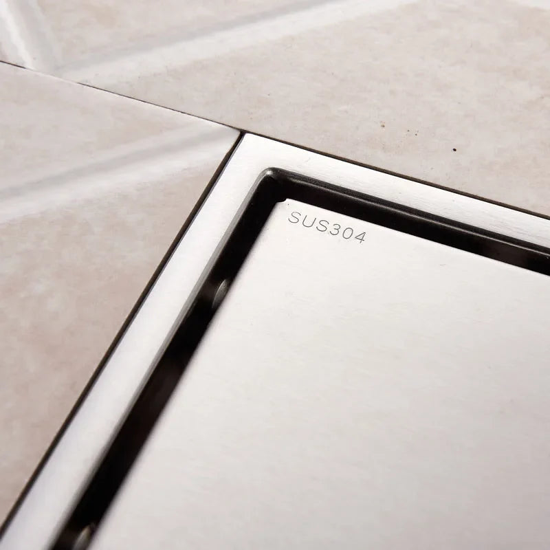 Afralia™ Stainless Steel Square Shower Floor Drain for Bathroom & Kitchen
