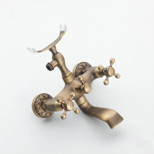 Afralia™ Waterfall Wall Bath Shower Faucet Set with Mixer for Bathroom Sink