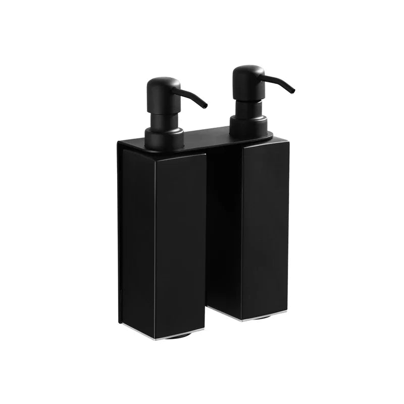 Afralia™ Black Stainless Steel Wall-Mounted Soap Dispenser