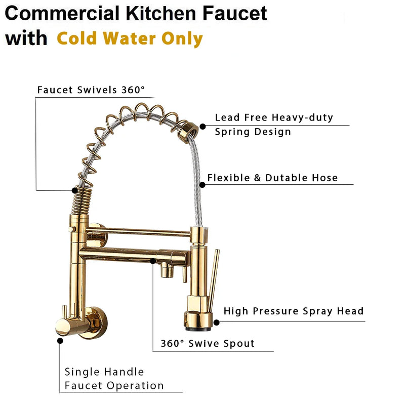 Afralia™ Swivel Dual Spout Kitchen Faucet with 360 Rotation