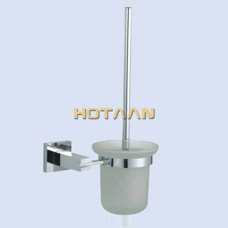 Afralia™ Stainless Steel Toilet Brush Holder Base - Bathroom Accessory