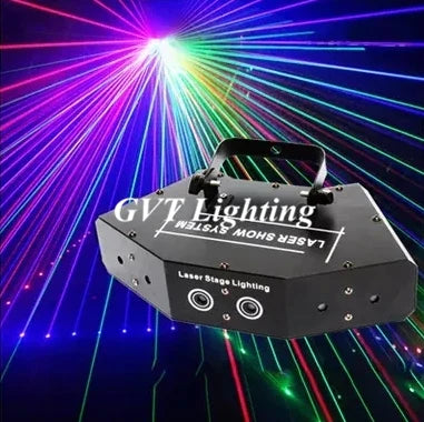 Afralia™ RGB Laser Scanner DJ Light Effect Disco Beam Stage lighting