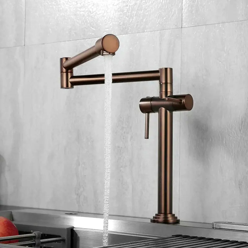 Afralia™ Kitchen Faucet: Solid Brass Deck Mounted Sink Mixer in Multiple Finishes