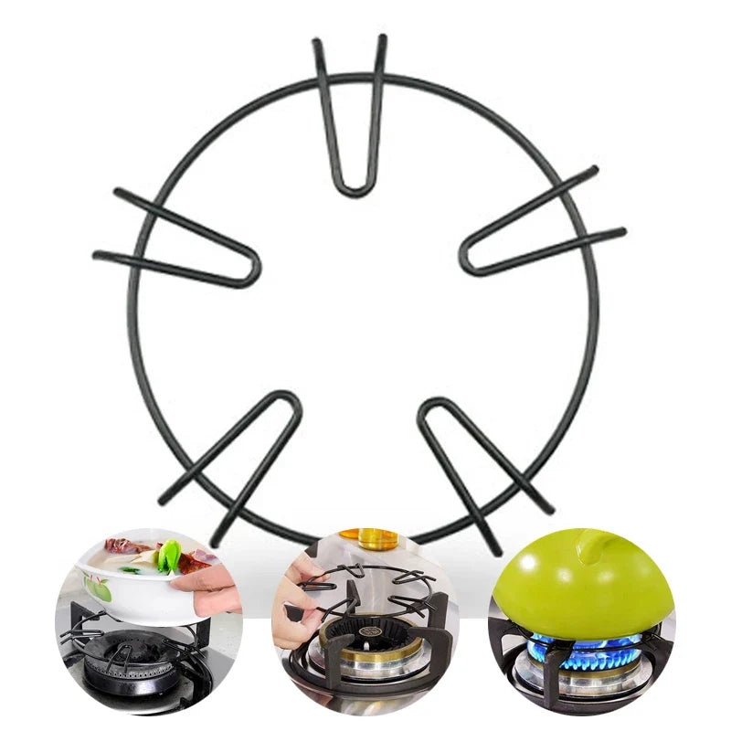 Afralia™ Round Milk Pot Holder Rack for Gas Stove - Anti-skid Kitchen Accessory