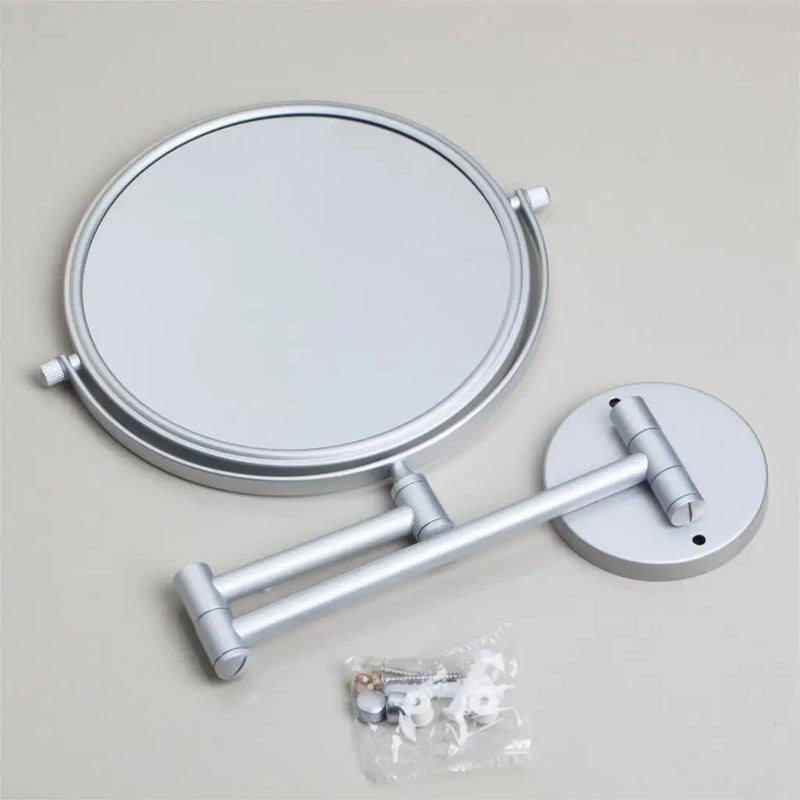 Afralia™ 3X Magnifying Wall Mounted Beauty Makeup Mirror 8" Double Sided Foldable Mirror