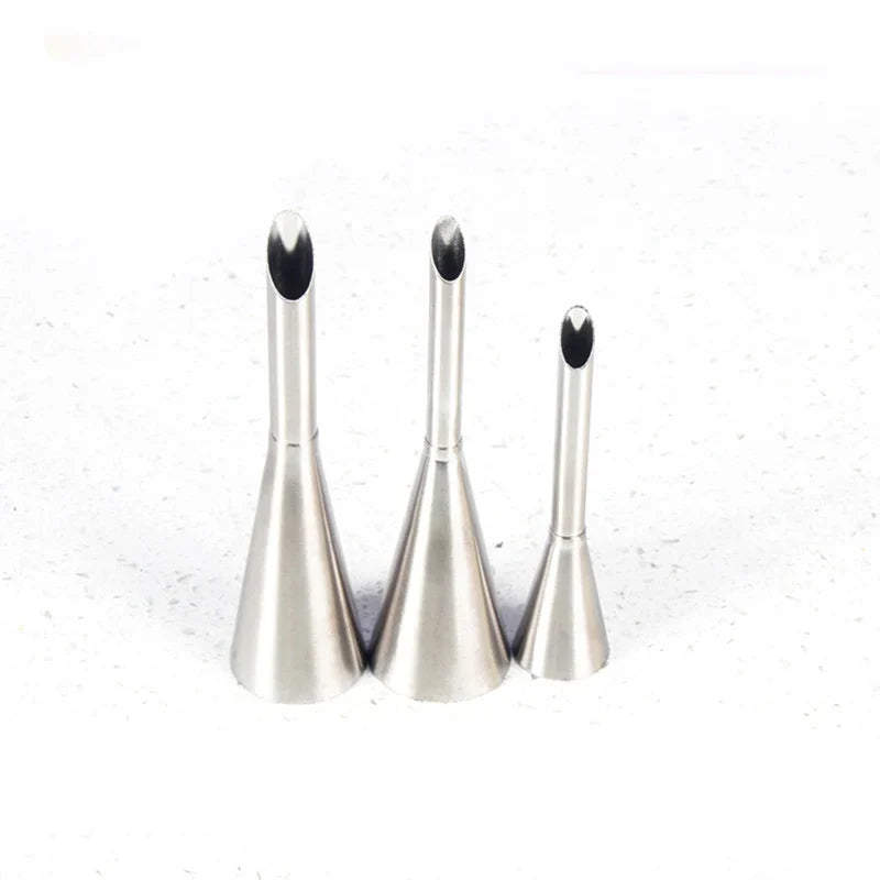 Afralia™ Dessert Puff Cream Nozzle Set - Stainless Steel Cake Pastry Decor Tools