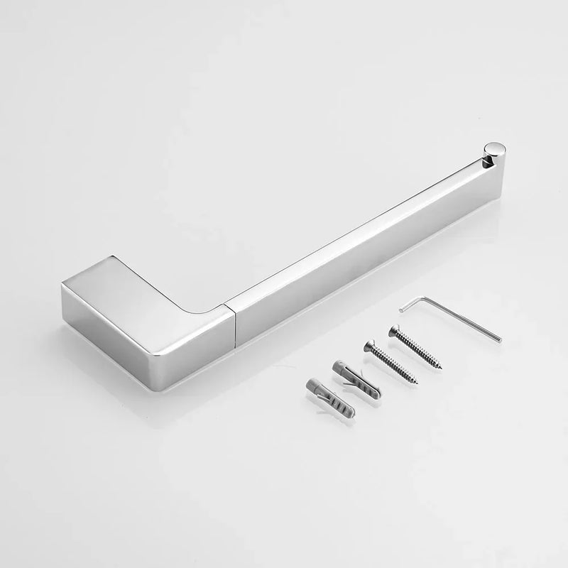 Afralia™ Square Towel Hook Bar Holder for Bathroom and Kitchen