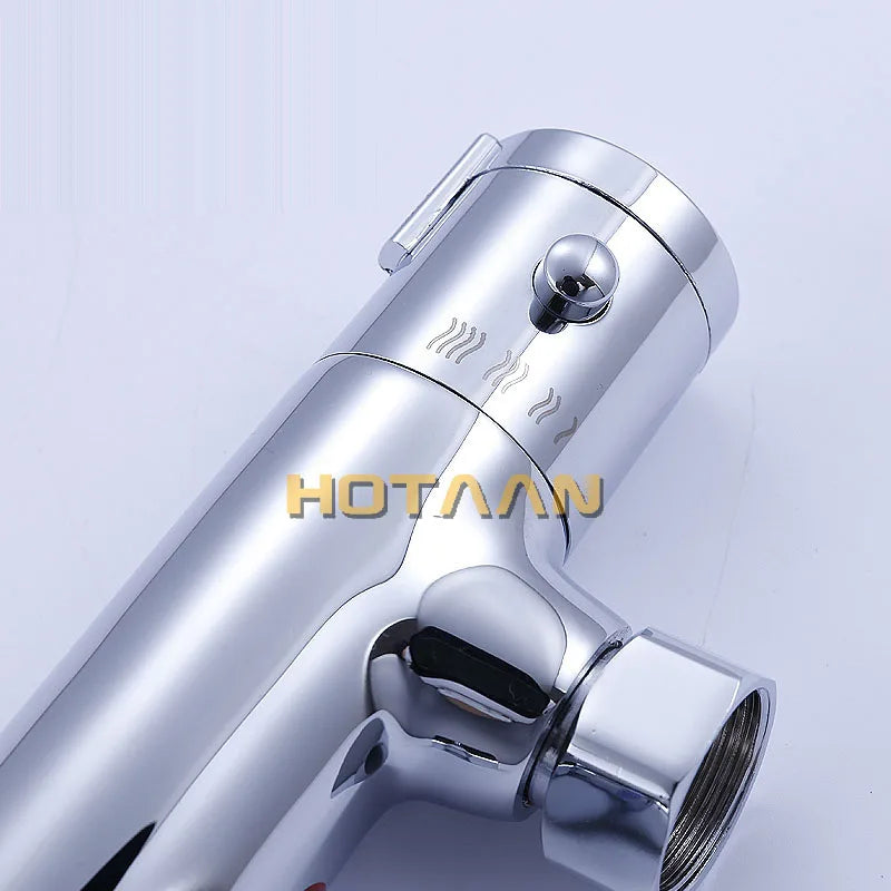 Afralia™ Thermostatic Shower Faucet Mixer, Chrome Finish