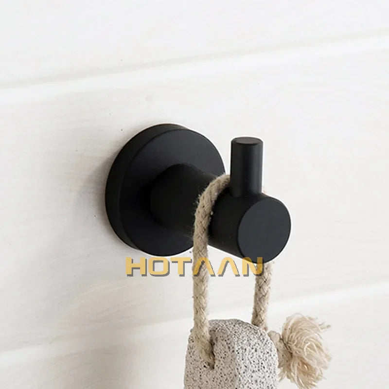 Afralia™ Stainless Steel Robe Hook Wall Mount Towel Holder Bathroom Accessories