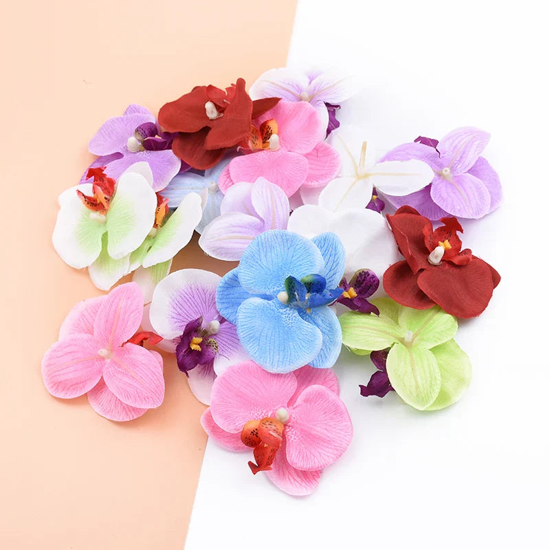 Afralia™ Silk Butterfly Orchid Artificial Plants Flower Wall Home Decor DIY Ideas