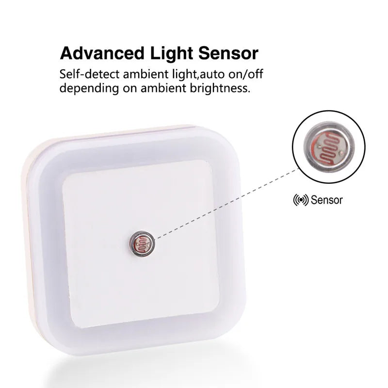 Afralia™ Wireless Sensor LED Night Light Mini Square Night Lights for Bedroom and Living Room