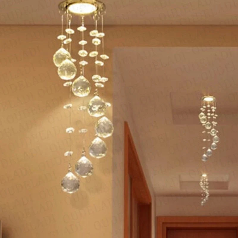 Afralia™ Crystal LED Downlight for Home Decor, Living Room, Dining, Corridor - Mini Ceiling Lamp