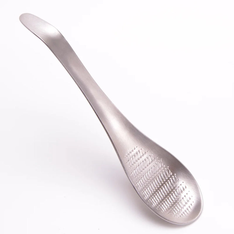 Afralia™ Stainless Ginger Grater Spoon & Lemon Zester for Garlic and Tea - Durable Steel