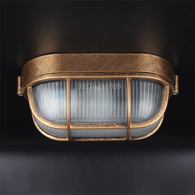 Afralia™ Retro Vintage LED Ceiling Light: Waterproof Kitchen Hallway Balcony Plafondlamp