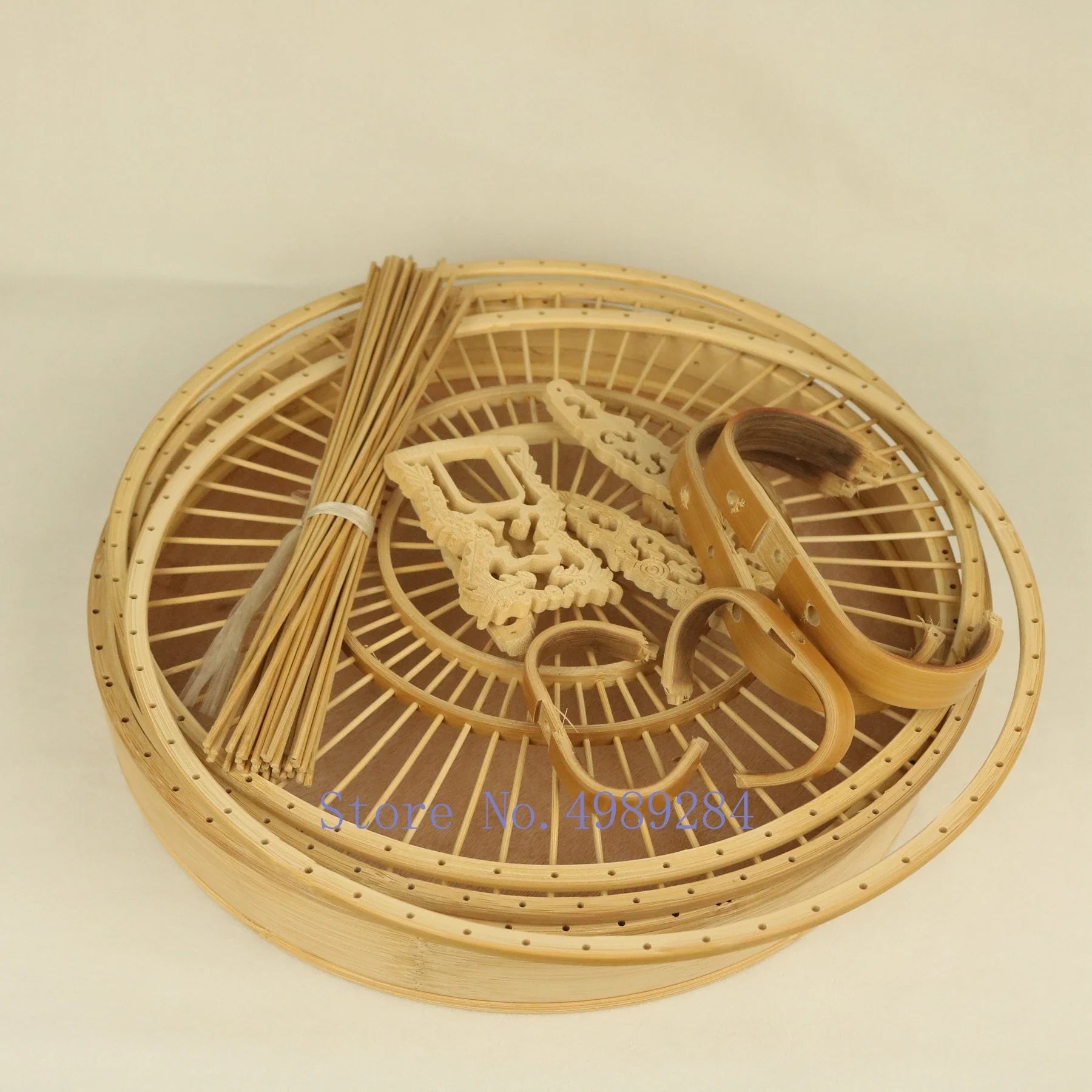 Bamboo Parrot Birdcage by Afralia™: Retro Ostrich Cage, Self-assembly Outdoor Hanging Decor for Pets