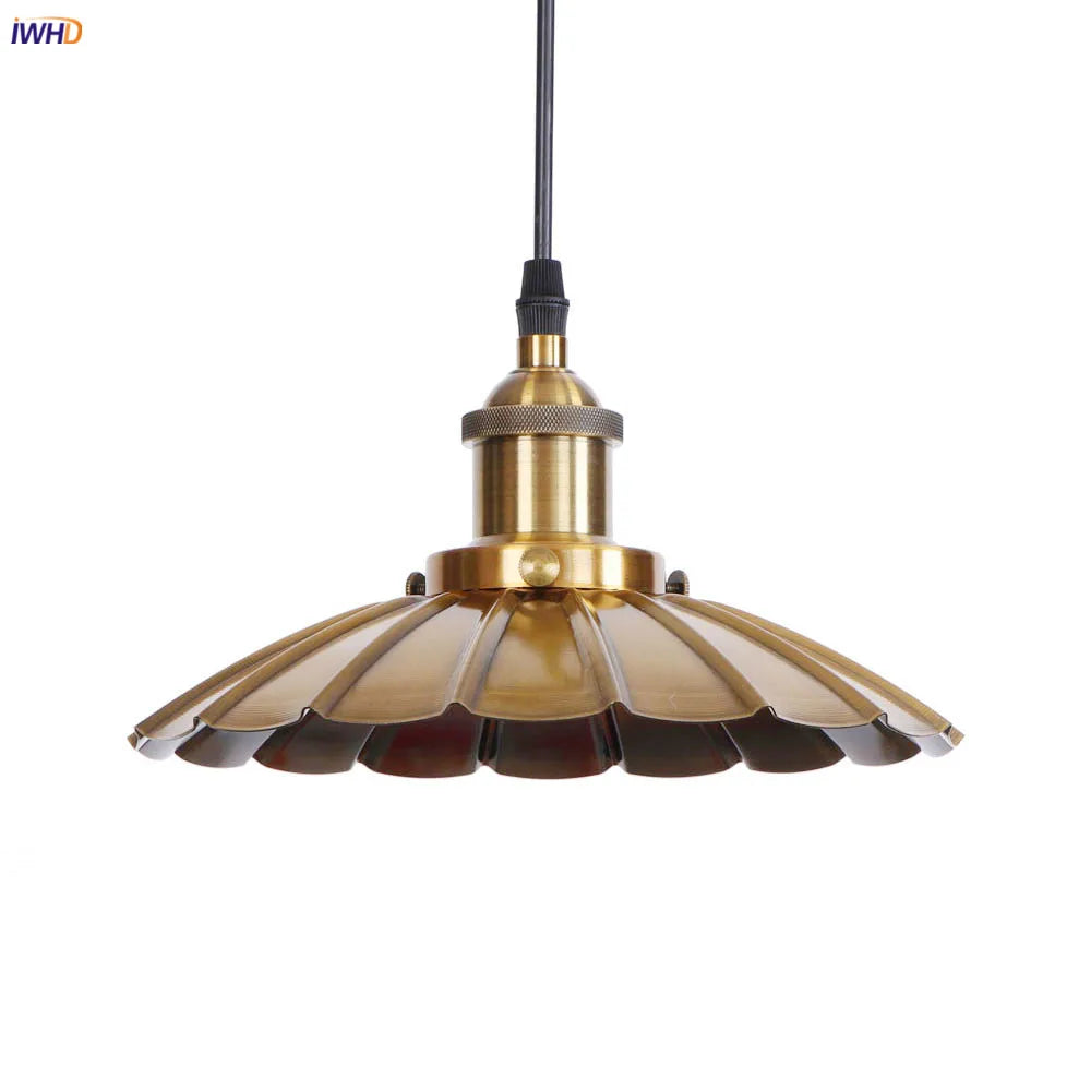 Afralia™ Gold Retro Edison LED Pendant Lights for Dinning Living Room Industrial Decor